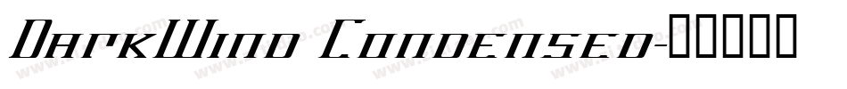 DarkWind Condensed字体转换